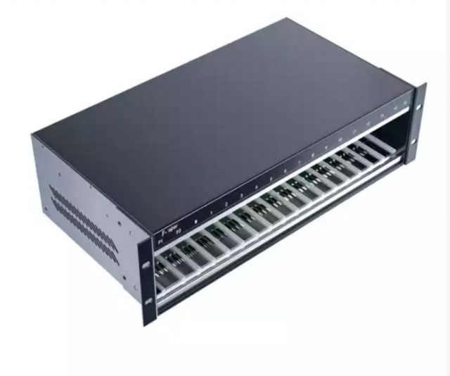 烽火電信級16槽卡式光纖收發器光電轉換器