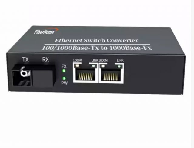 烽火千兆光纖收發器一光四電 企業級